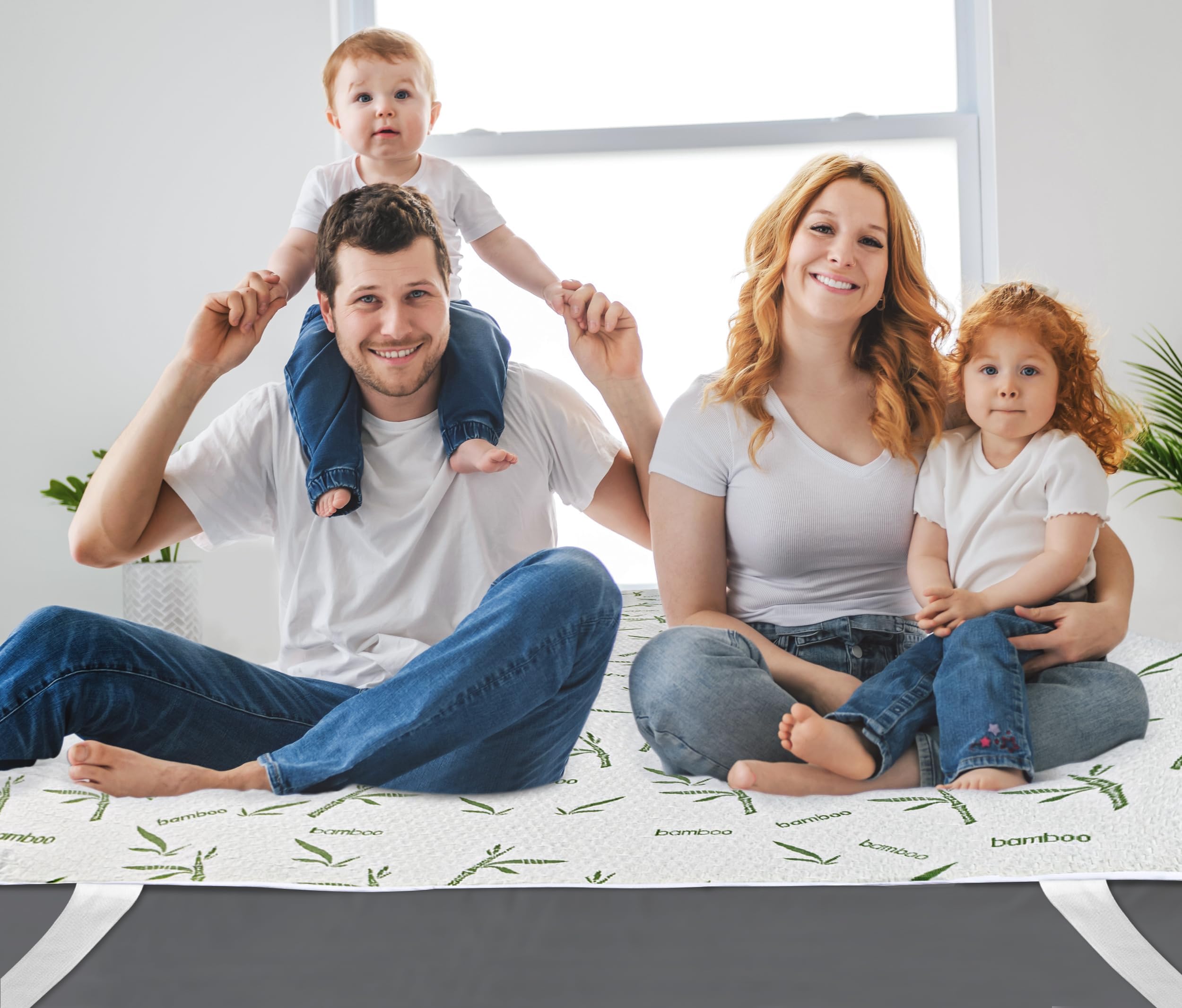 Utopia Bedding Protège Matelas 180 x 200 x 30 cm Imperméable, Viscose