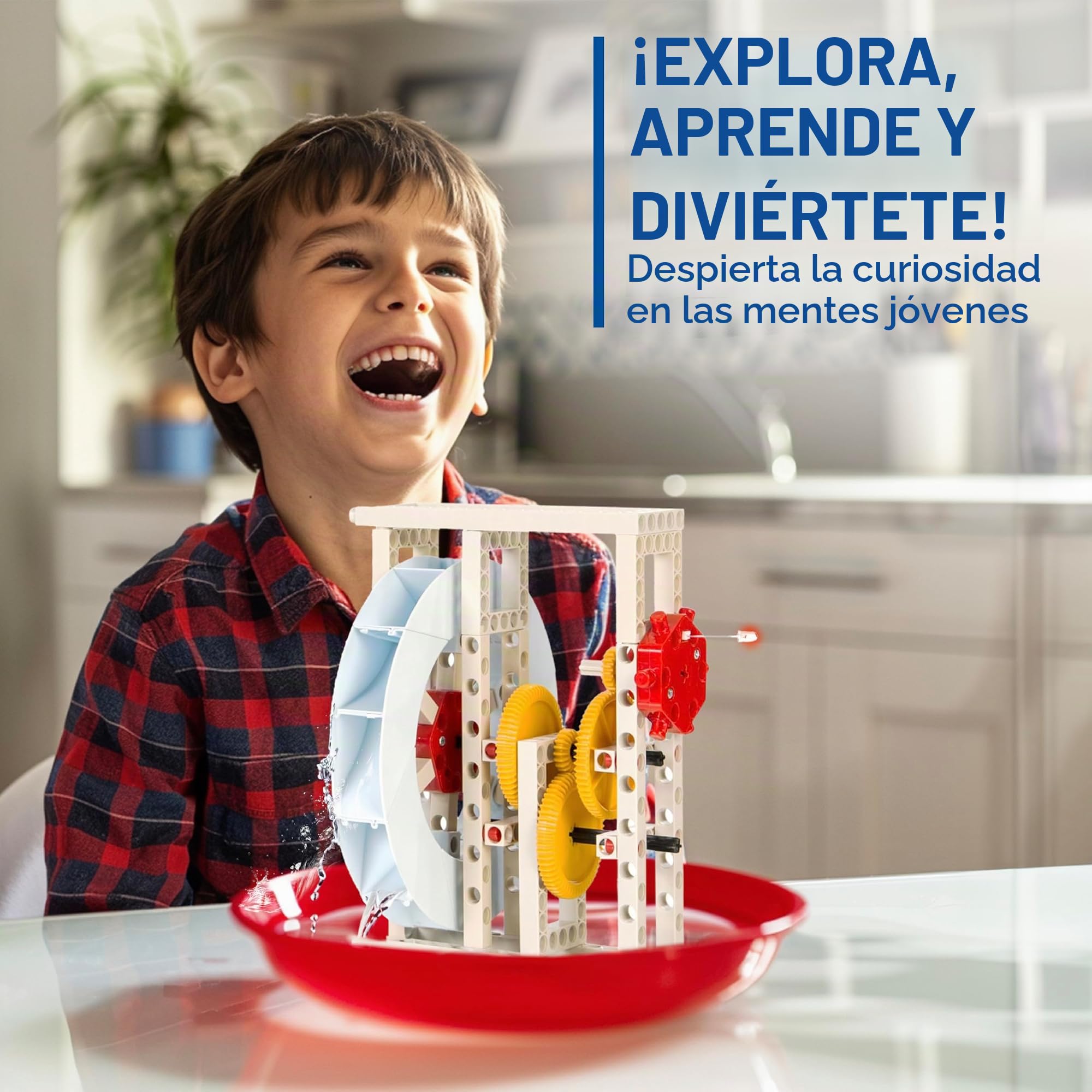 Thames & Kosmos , 624811 , Hydropower , Experiment Kit , Renewable Energy Science Kit , Build Models To Harness the Energy of Water , 12 Experiments , Ages 8+