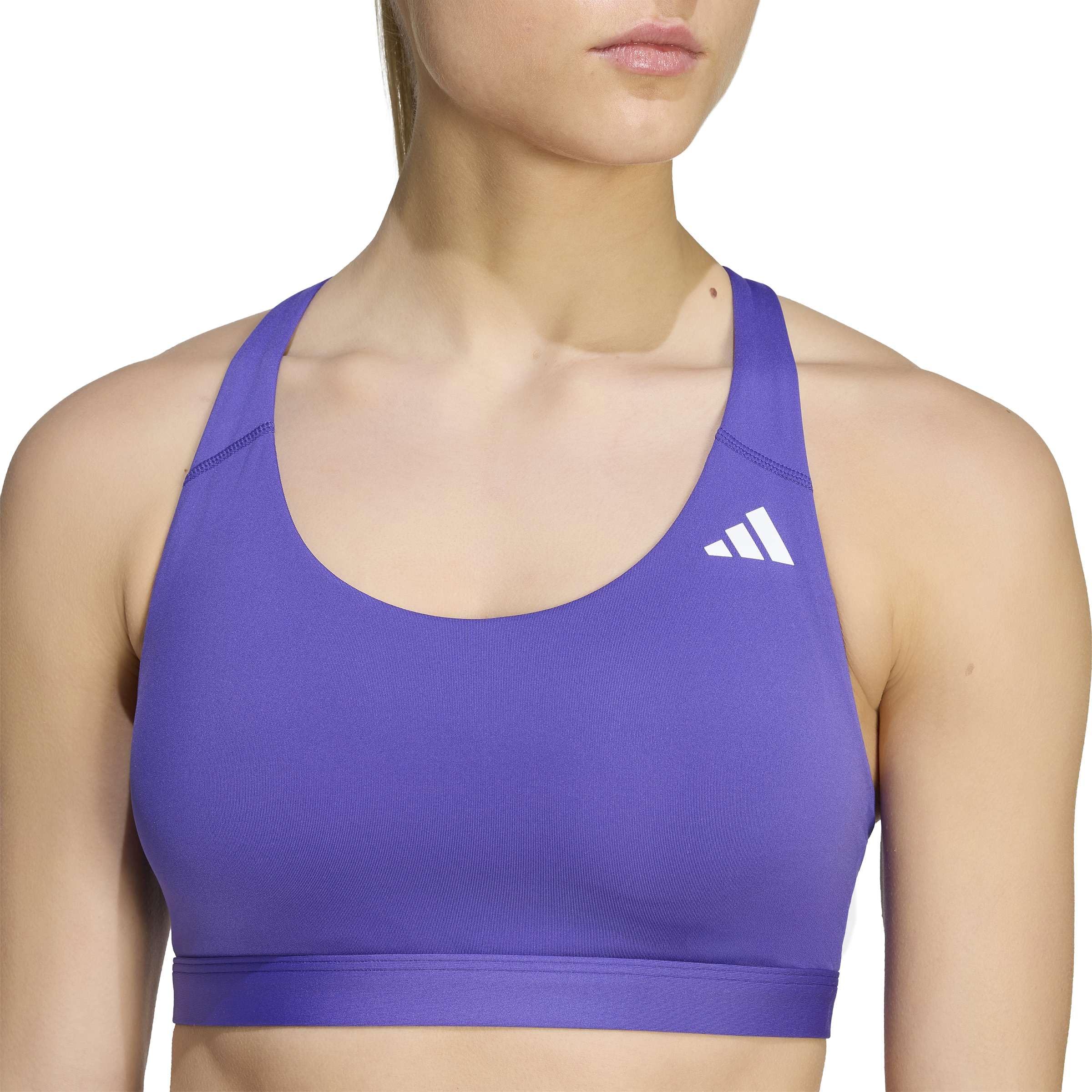 adidas Kobiety Optime Essentials Workout Medium Support Bra, Pure Purple, XS