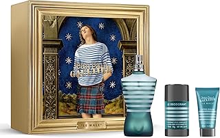 Le Male Gift Box For Men (Eau de Toilette Spray 4.2 Fl Oz + Aftershave Balm 1.7 Fl Oz + Deodorant Stick 2.5 Fl Oz)