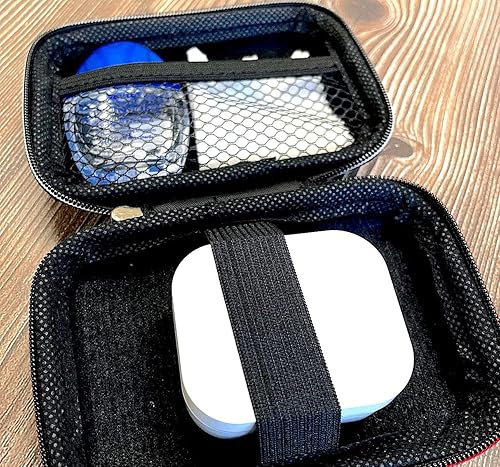 Miniatura 4 de AGOZ Funda para lentes de contacto, caja de almacenamiento portátil para ojos, funda de viaje para lentes de contacto, soporte protector duradero