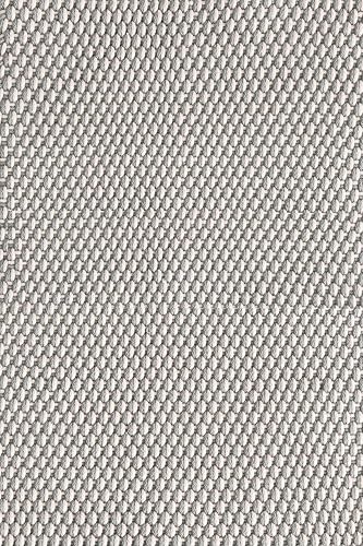 Dash and Albert - Alfombra de dos tonos de platinomarfil tejida a mano para interiores y exteriores, 2 x 3 pies, patrón sólido grismarfil