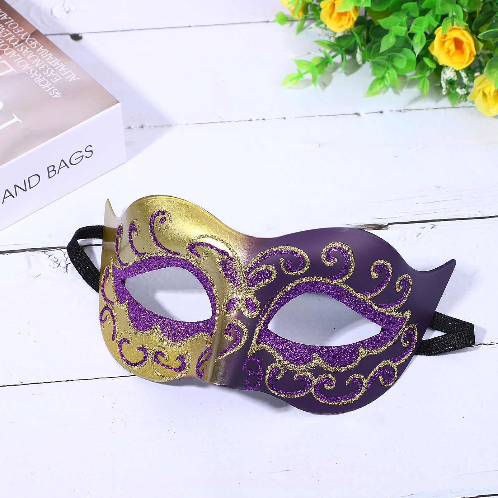 Oidea Retro Venetian Masquerade Mask for Men: Mens Vintage Carnival Venetian Mask Halloween Costume Cocktail Party Mardi Gras Mask - Image 4