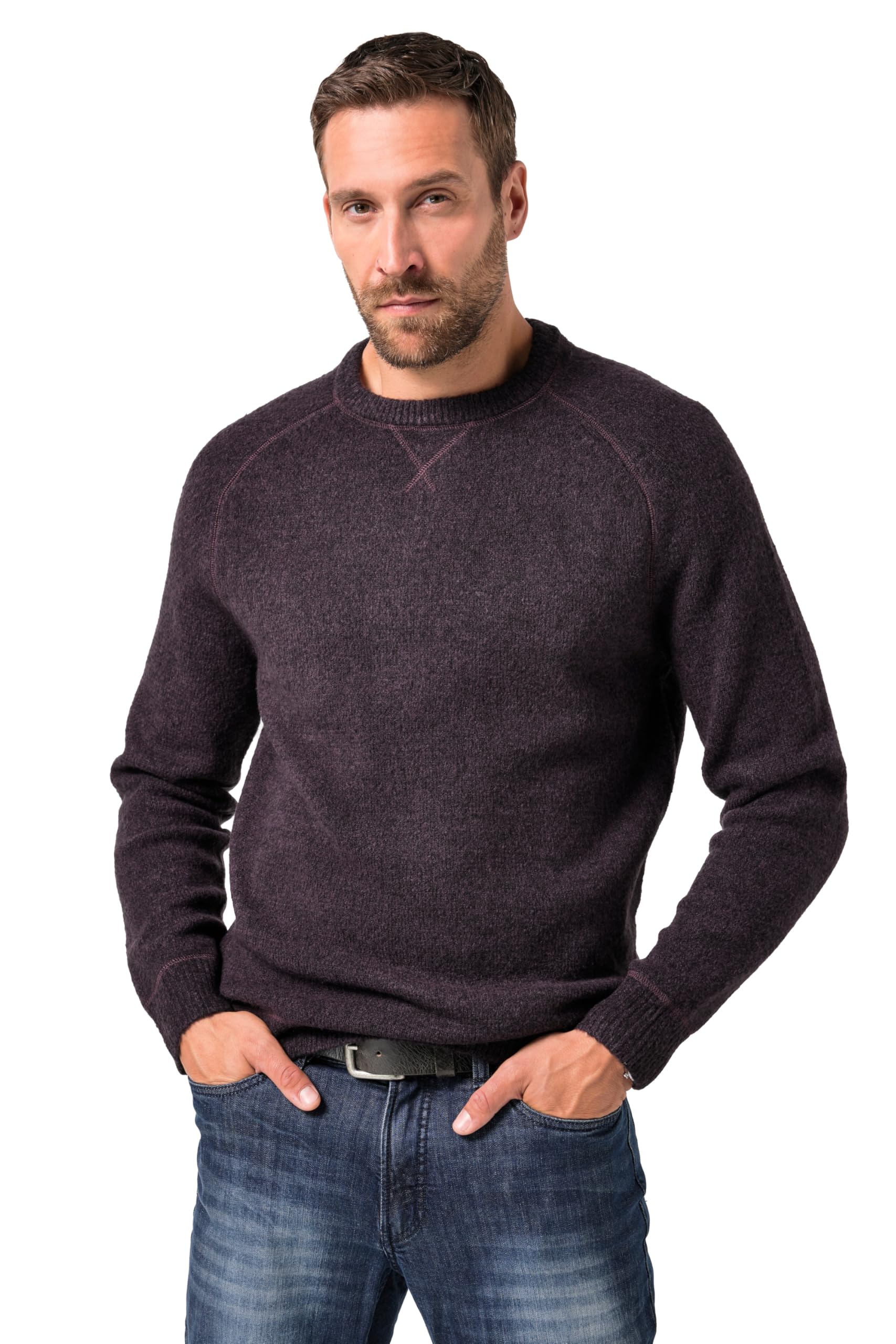 Pull col rond JP 1880 maille douce pour homme fort lassé du serré