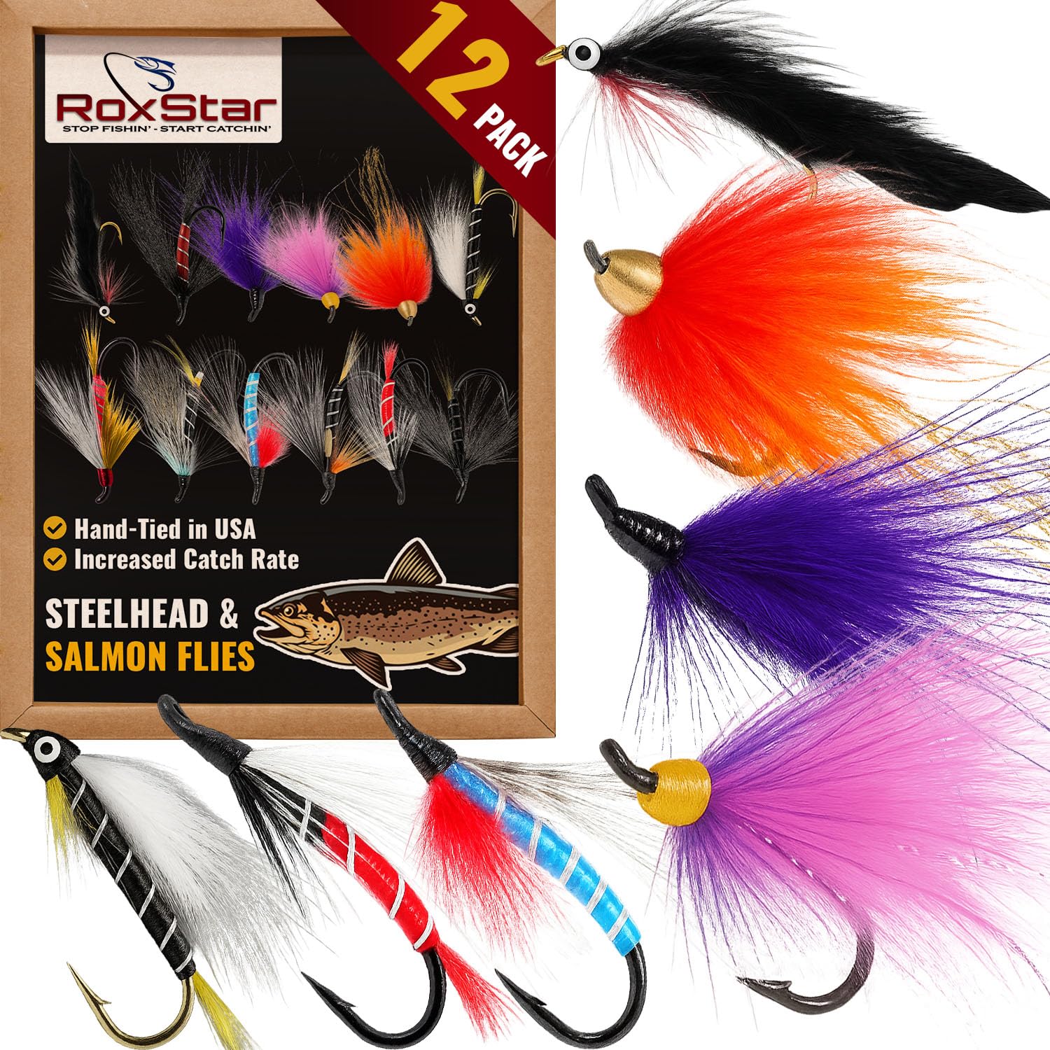 Amazon.co.jp: RoxSar Fly Shop Steelhead & Salmon Flies Deadly