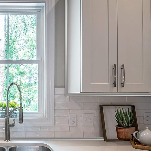 Miniatura 7 de NeatiEase Moldura flexible de un cuarto de redondeo autoadhesivo, borde de esquina de azulejos para despegar y pegar, molduras impermeables de 16