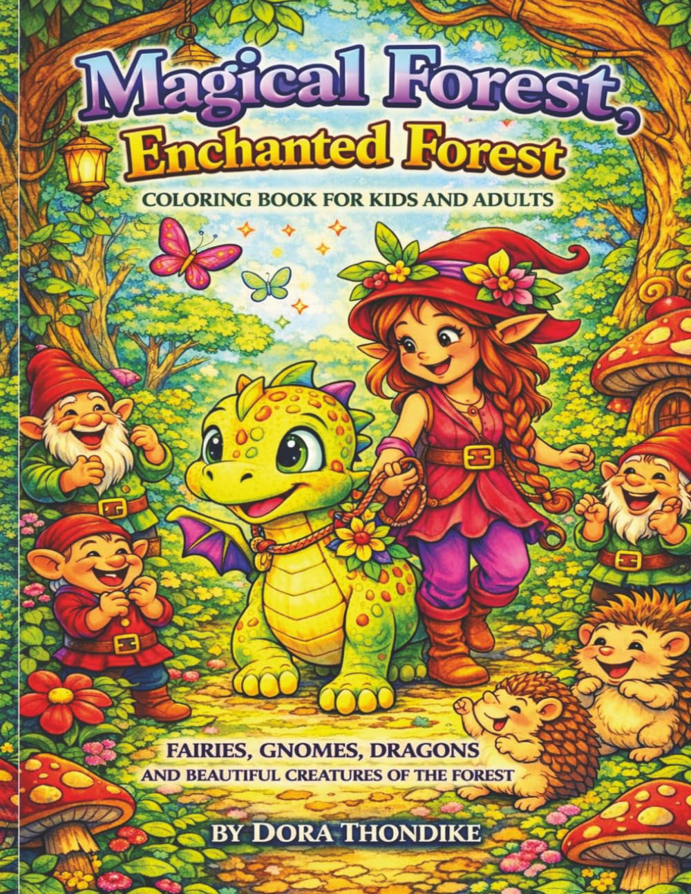 magical forest enchanted forest coloring book: Fairies, Gnomes, Elves and Magical Creatures (Enchanted Forests, Epic Adventures and Enchanting Animals)