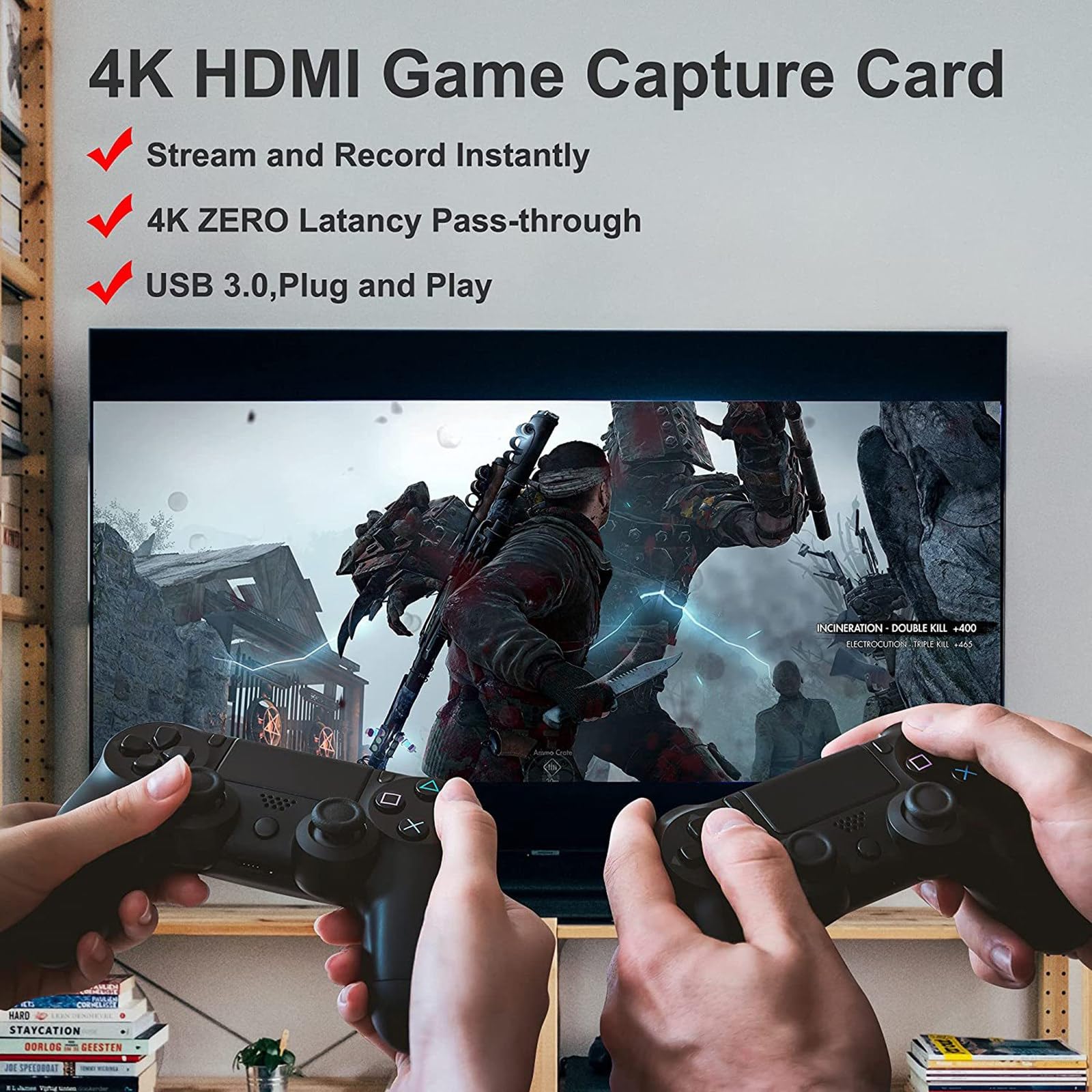 Dispositivo de captura de video HDMI HD 4K USB 3.0 HDMI a USB captura de video 1080P @60Hz para transmisión en vivo y grabación