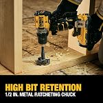 DEWALT 20V MAX XR Brushless Cordless 1/2 in. Drill/Driver Kit with POWERPACK Batteries and Charger (DCD801QQ2)