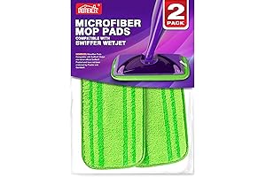 HOMEXCEL Reusable Mop Pads Compatible with Swiffer WetJet for Multi Surface