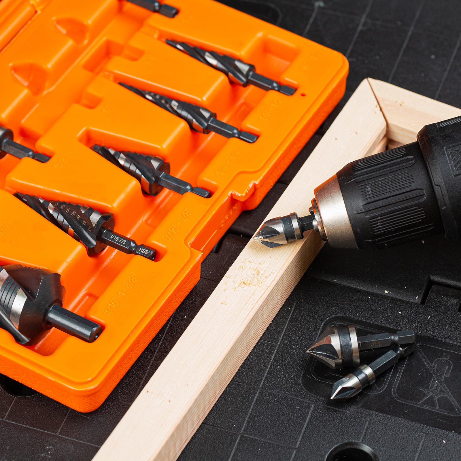 THINKWORK Step Drill & Countersink Set - HSS Precision -8