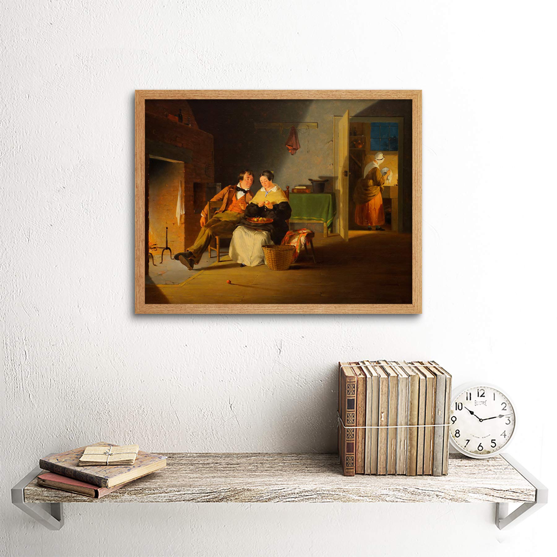 Amazon｜Edmonds Sparking 1839 Painting Art Print Framed