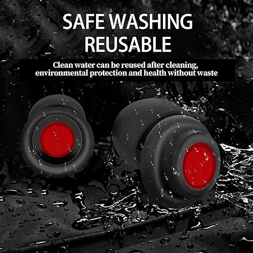 Miniatura 7 de Kiniza Tapones para los oídos para dormir con cancelación de ruido, protección auditiva súper suave y reutilizable en silicona flexible para dormir,