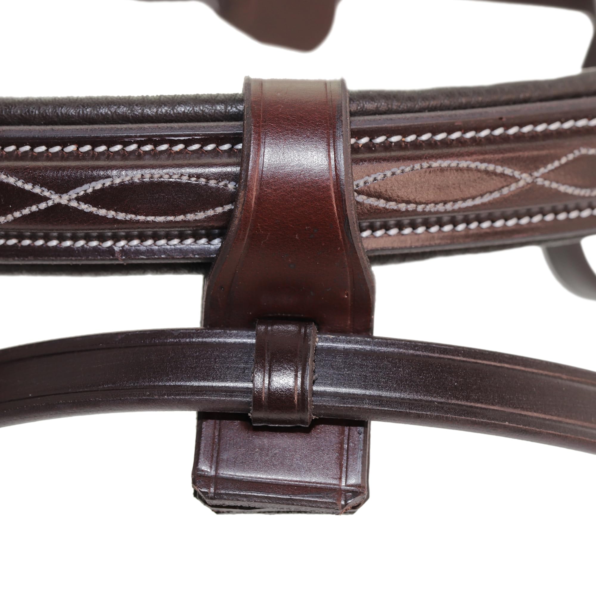 Grewal Equestrian Marco Simone Italian Leather Monocrown Bridle, English Horse Tack (Full)