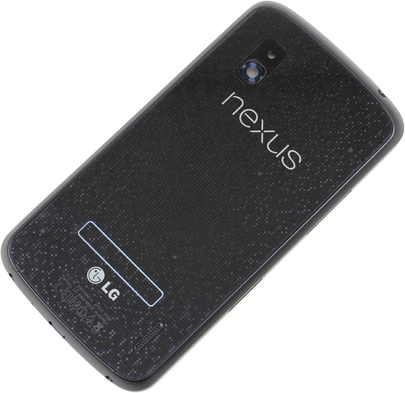 RBC Battery Back Door Cover Housing Replacement For LG Google Nexus 4 E960 - Black