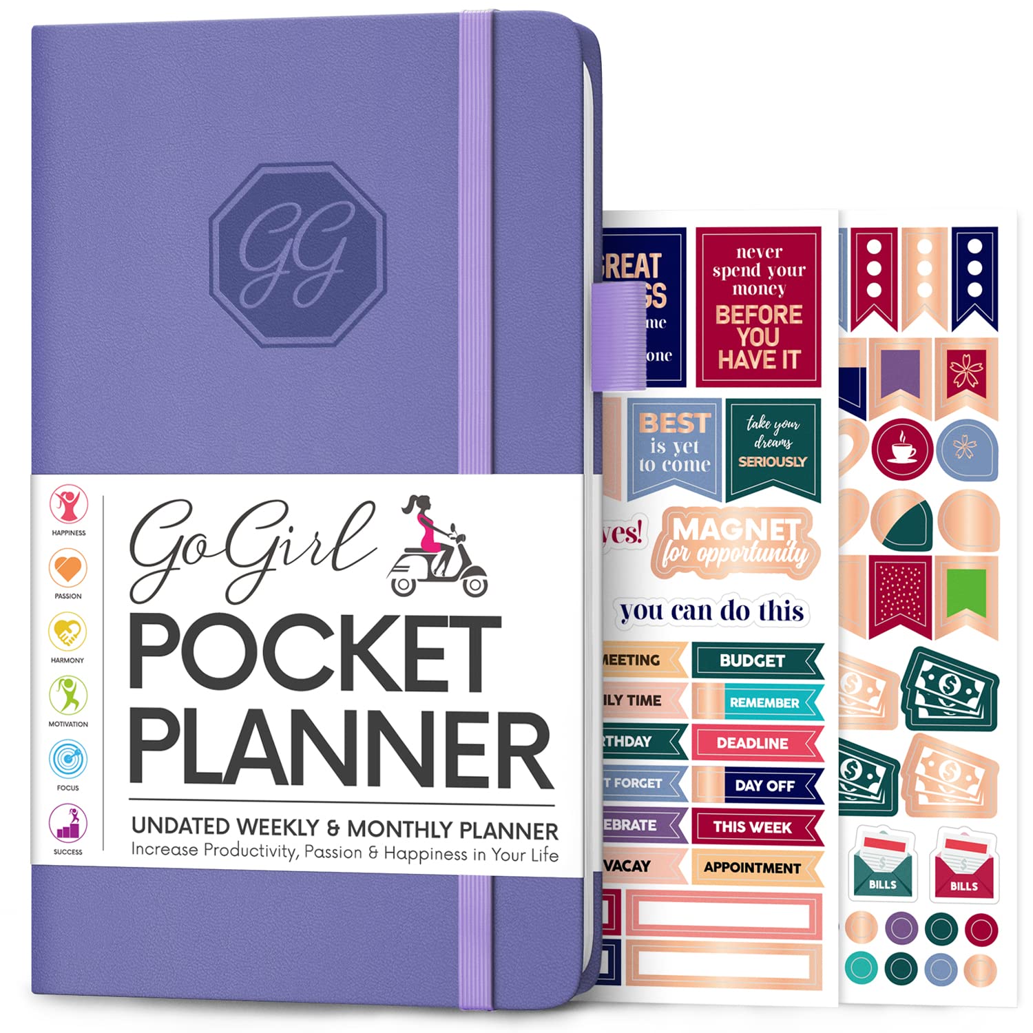 GoGirl Planner and Organizer for Women, Pocket Weekly Planner