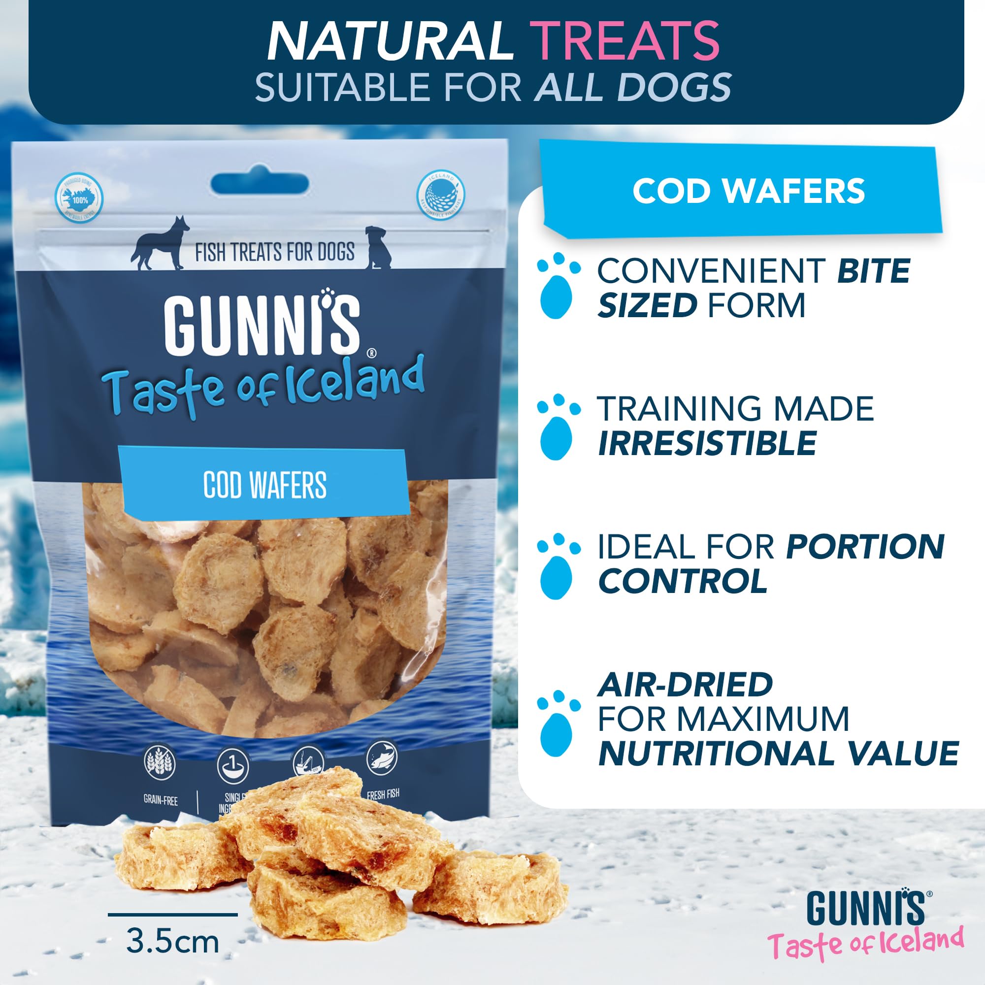 Gunni’s Cod Wafers, 85 g (Pack of 1) - Image 3
