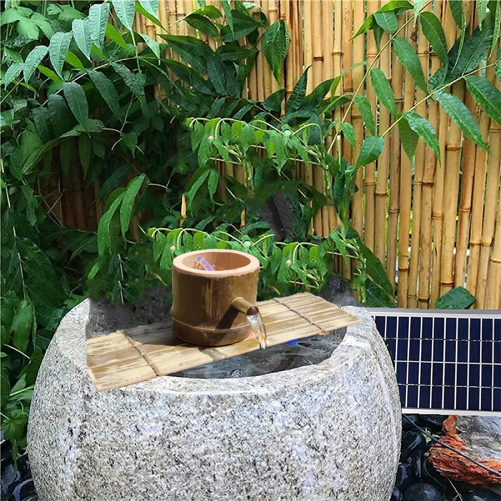 Amazon | 庭の水の機能のためのソーラーポンプ、屋内/屋外のソーラー