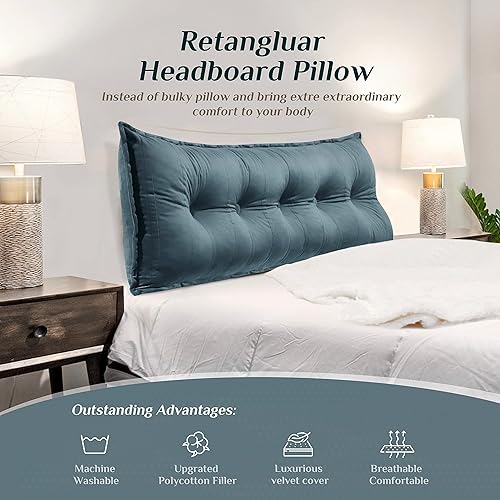 Miniatura 4 de Almohada corporal ultrasuave para adulto, almohadas de cama largas de apoyo para dormir de lado, para mujeres embarazadas, funda de terciopelo