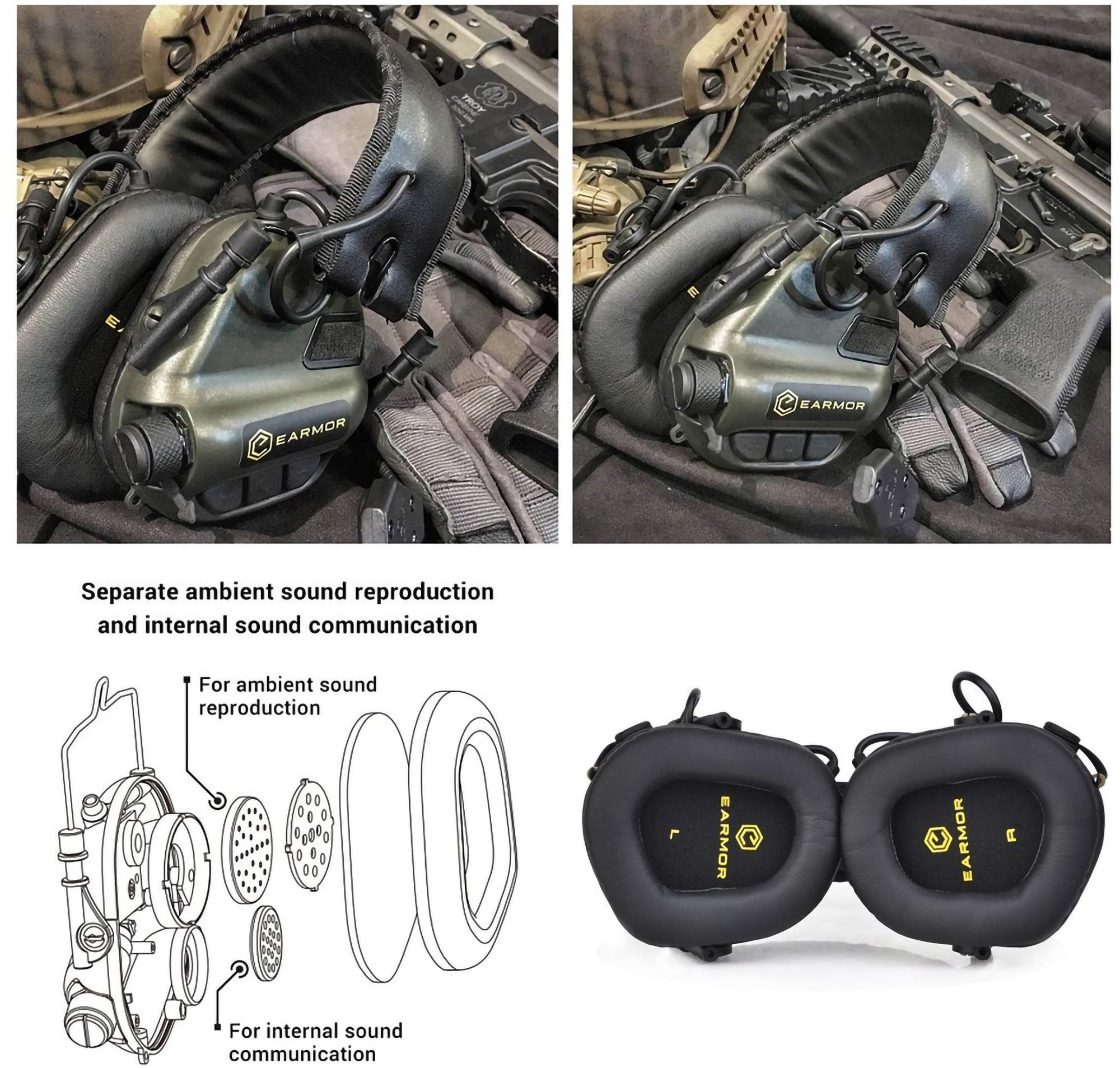 Evike OPSMEN Earmor M31 - Protezione Acustica Elettronica