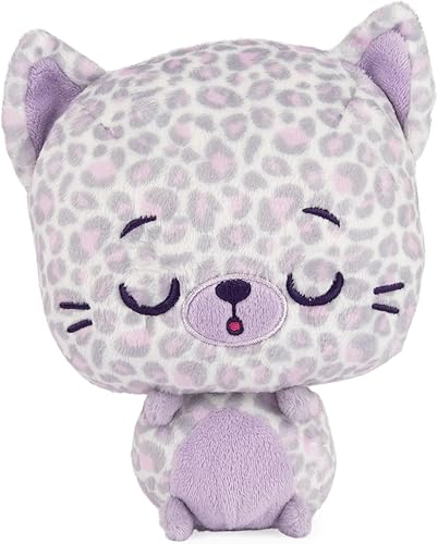 GUND Drops, Gina Spots, animal de peluche premium expresivo de felpa suave, leopardo púrpura, 6 pulgadas