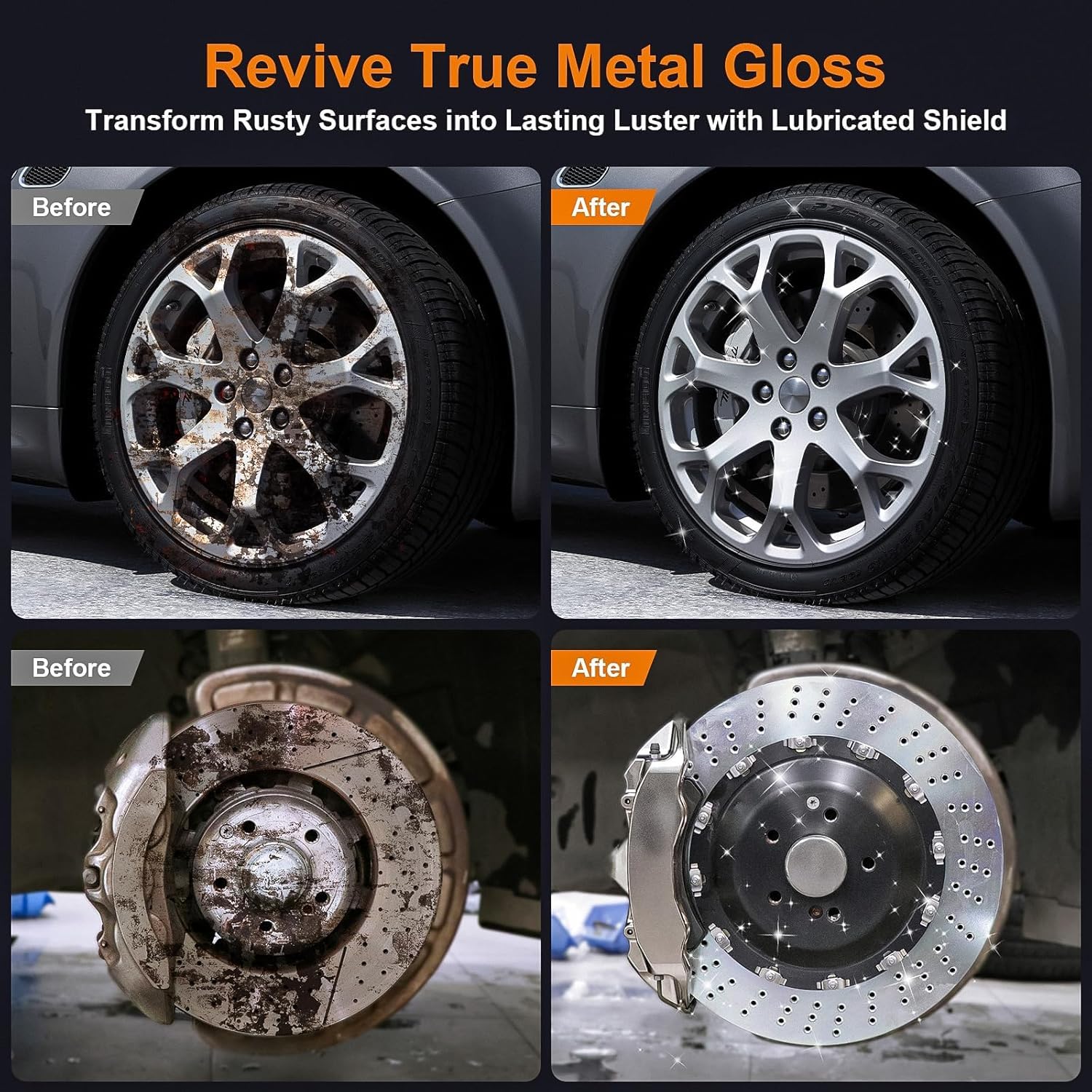 Rust Remover Spray for Metal, 2026 Upgrade Rust Remover for Metal, Multipurpose Rust Stain Remover, Fast Acting Heavy Duty Rust Dissolver for Cars, Tools, Bolts & More(2pc) — view 5