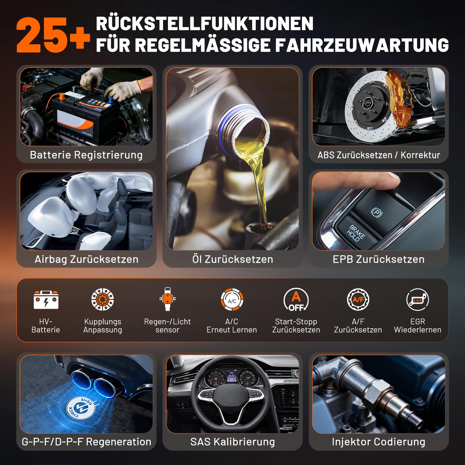 VDIAGTOOL D503 OBD2 Diagnosegerät für BMW/Mini/RR, ECU-/Offline Codierung,Bidirektionales Fahrzeugdiagnose Scan-Tool mit über 25+ Resets, Batterieregistrierung, Lebenslang Updates