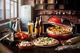 """Ariete 909 Fast and Compact Pizza Making Machine for Both Fresh and Frozen Pizzas, Forno Pizza da Gennaro equipped with a Timer and 5 Temp Levels, 1200 watts (Red)""" - 4