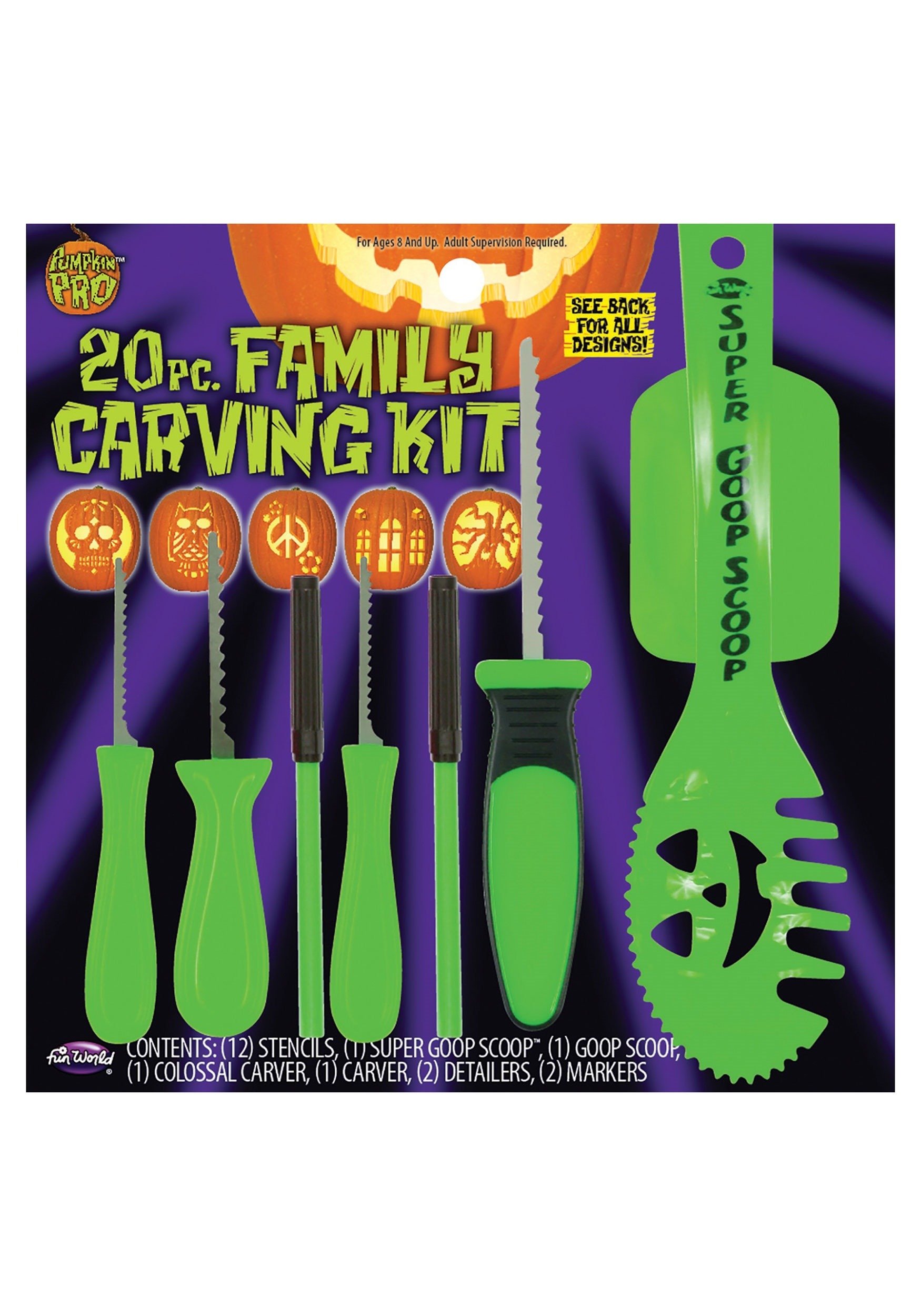 Pumpkin Pro, 20pc. Family Carving Kit - 1 Ct by Pumpkin Masters