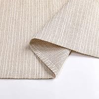 Vista 5 de Valea Home Cenefa de lino a rayas Chenile para cocina, bolsillo para barra, cenefas rústicas de cortina de ventana de 18 pulgadas de longitud