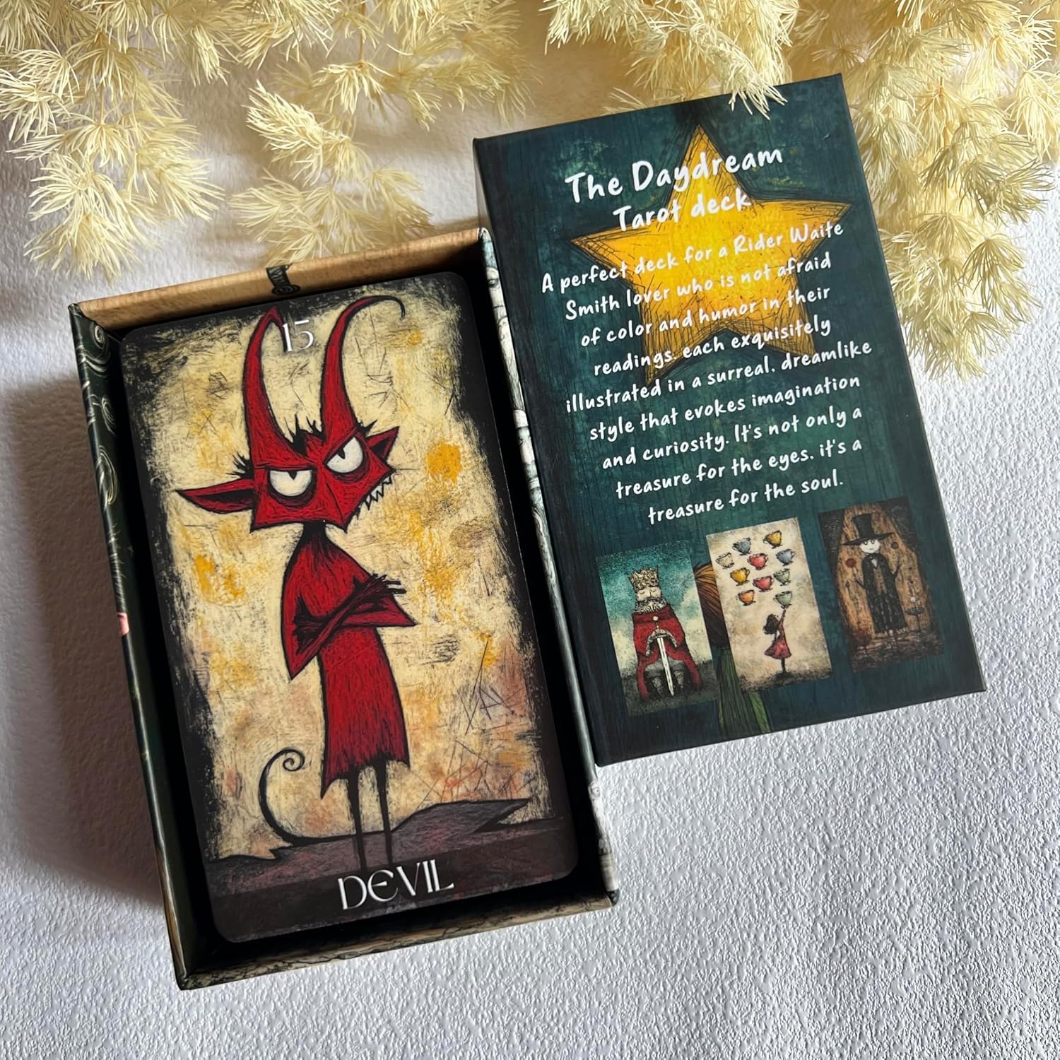 Cartas de tarot Daydream para principiantes, baraja de tarot estilo surrealista de ensueño, cartas de adivinación de la suerte