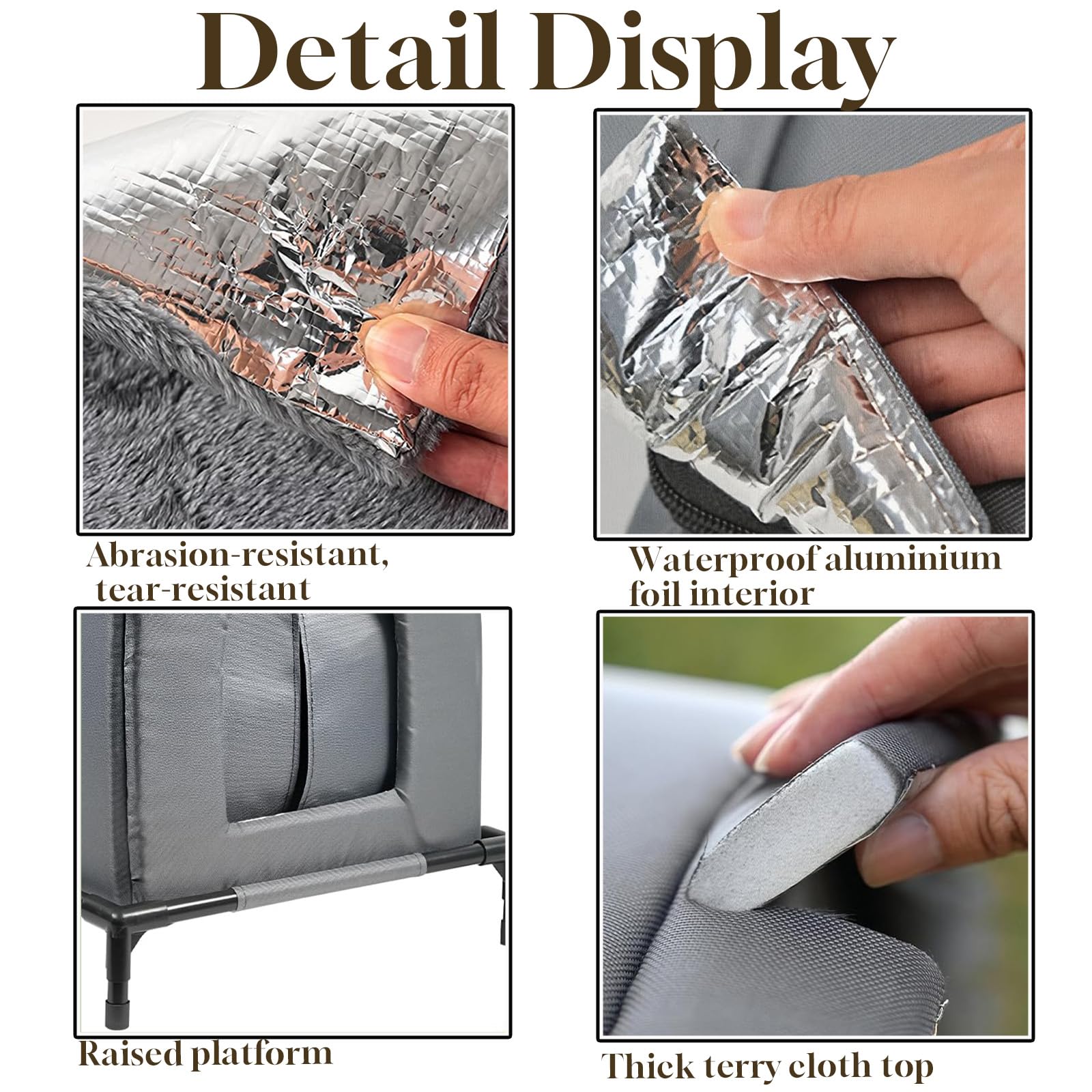 Maison Chat Exterieur Impermeable, Abri pour Chat Exterieur, Niche Surélevée Et Chaude, Abri Résistant Aux Intempéries pour Domestiques Errants, Grange (L)