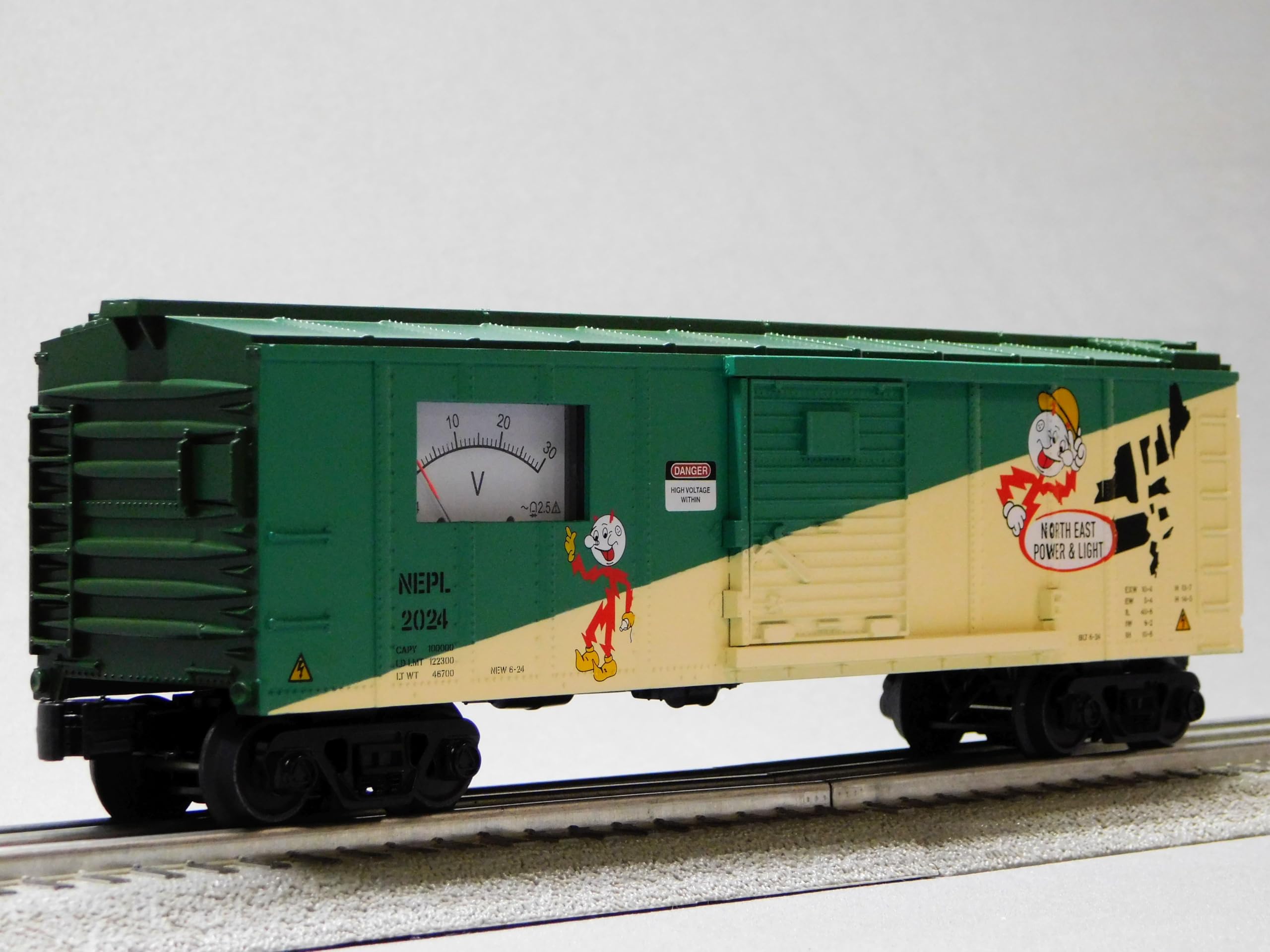 MTH RAILKING North East Power & Light Power Meter BOXCAR O Gauge 30-71188