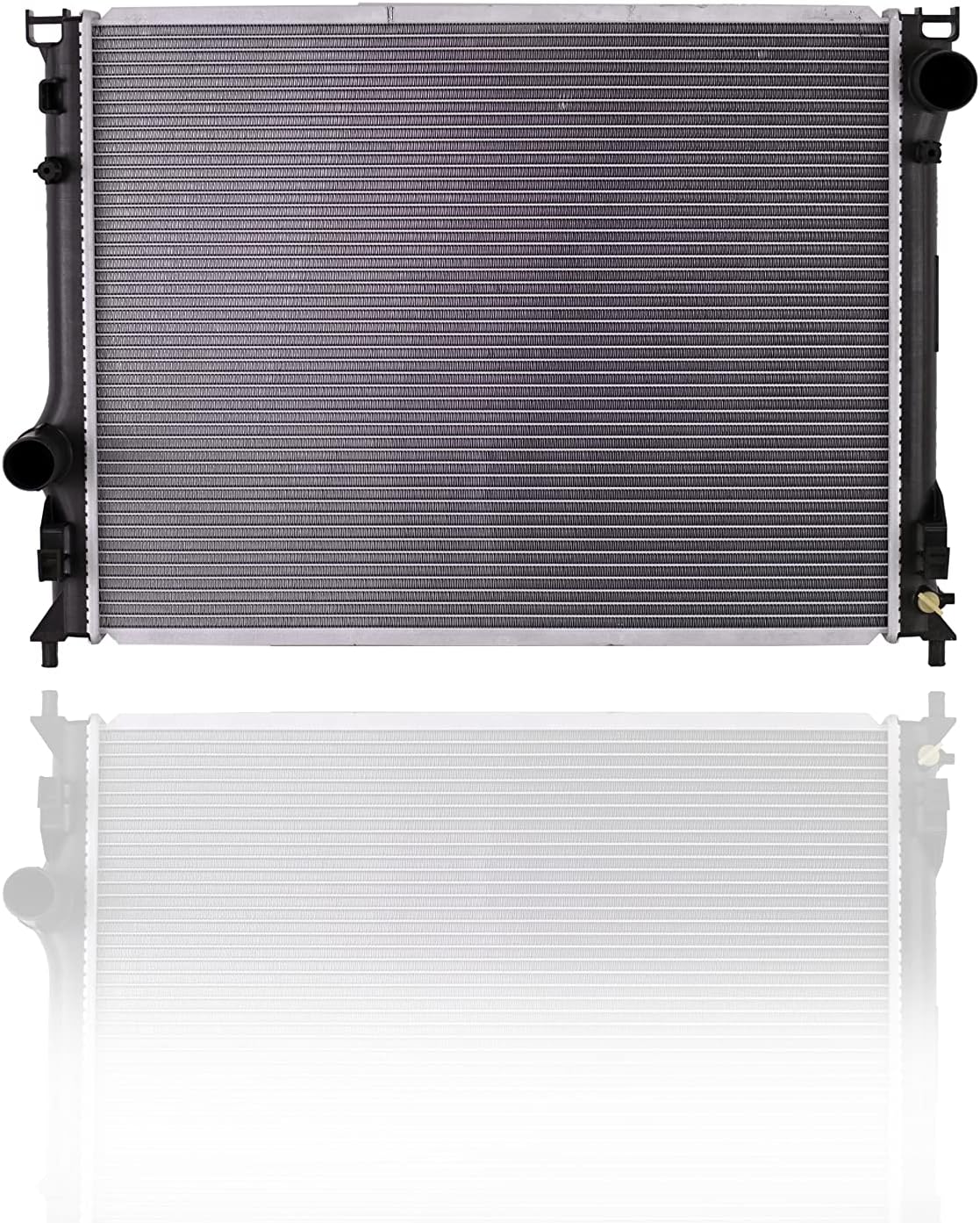 Radiator - Pacific Best Inc. Fit/For 13158 09-23 Dodge Challenger, Charger, Chrysler 300 - Severe-Duty - for Dual Fan - Plastic Tank, Aluminum Core