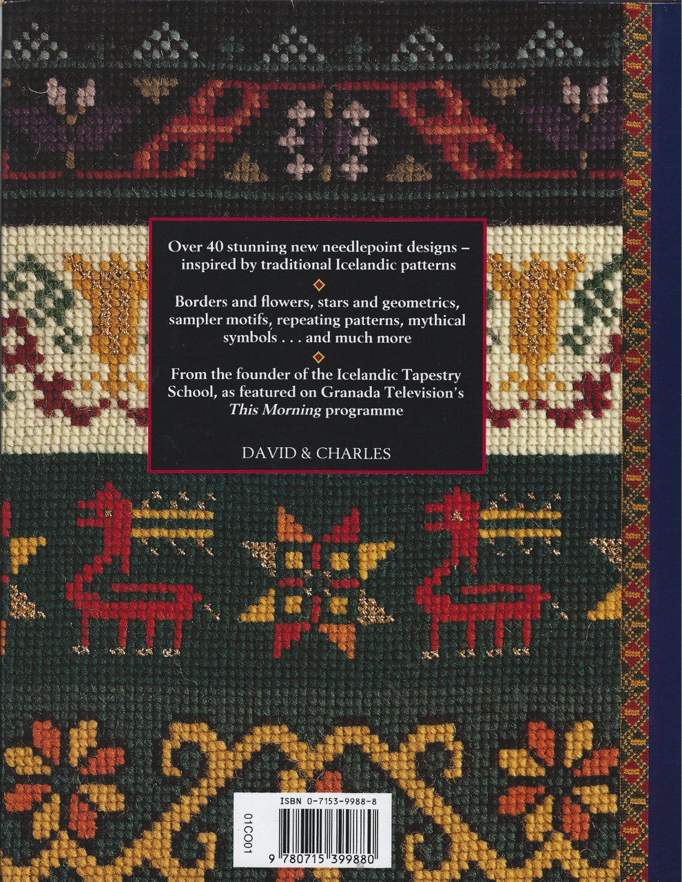 Icelandic Patterns in Needlepoint: Over 40 Easy-To-Stitch Designs from the Land of Ice and Fire      Hardcover – January 1, 1993