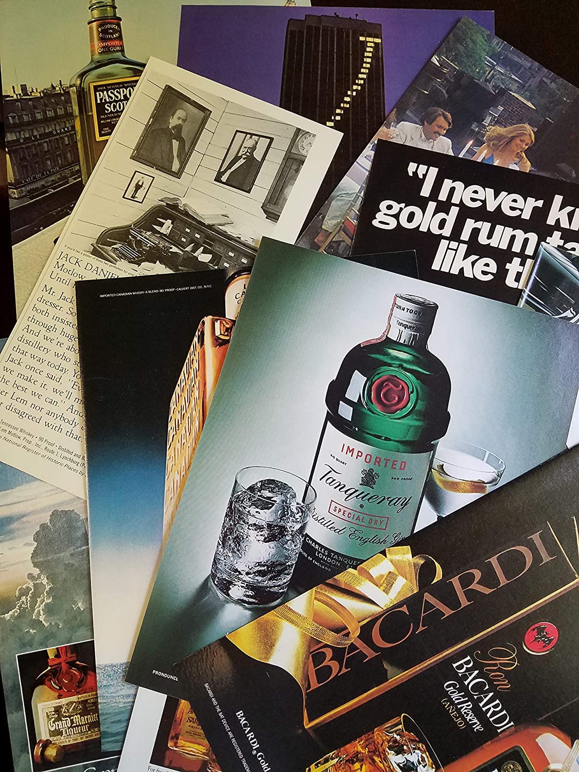 Set of 12 Magazine Print Ads 19781980 Alcohol, Drinks, Mixers