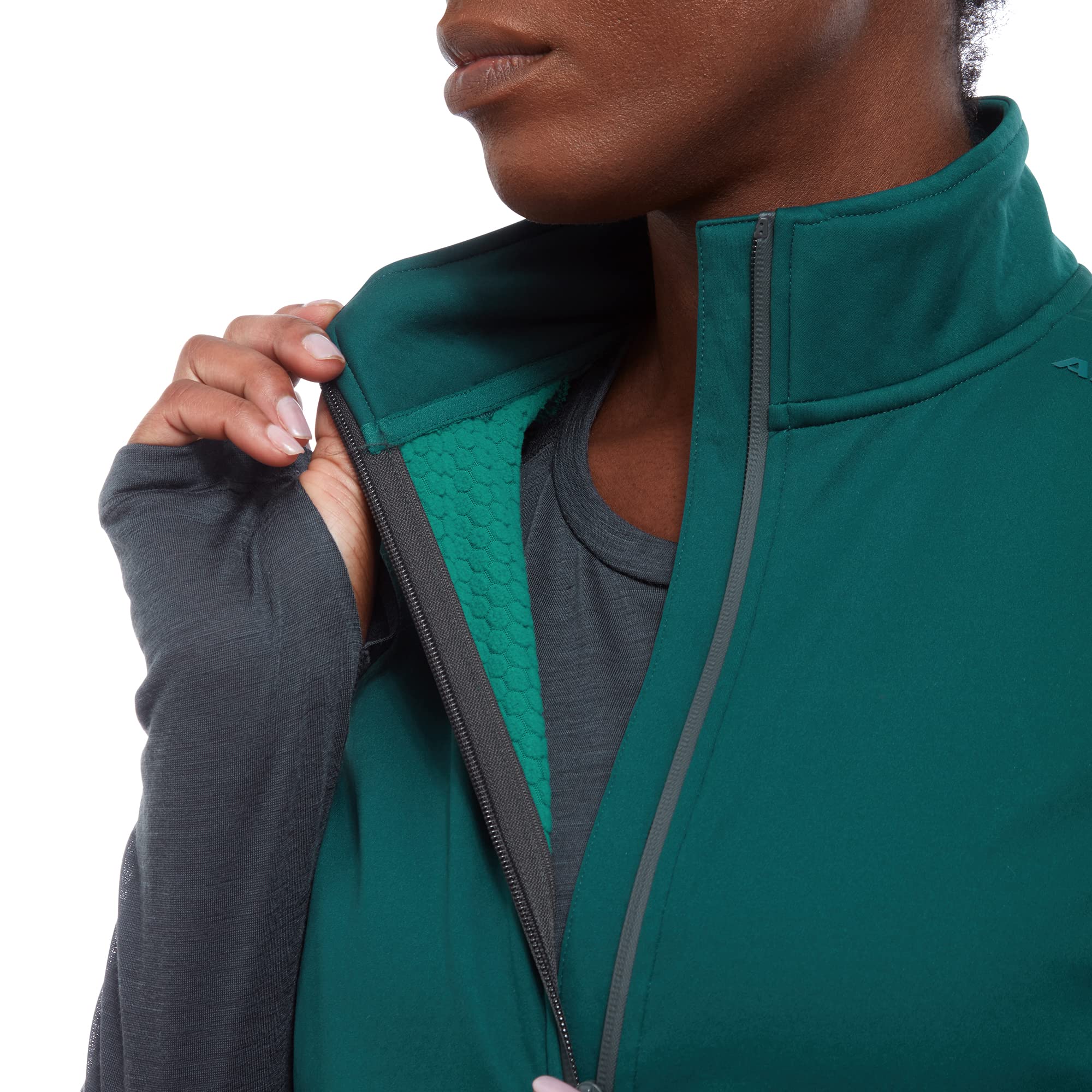 Altura Escalade Women's Softshell Gilet, Dark Green, 10 - Image 3