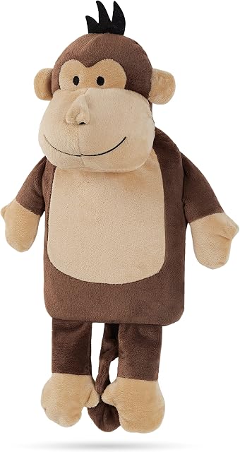 CityComfort Hot Water Bottle with Cover UK 1L Animal (Chocolate Monkey)