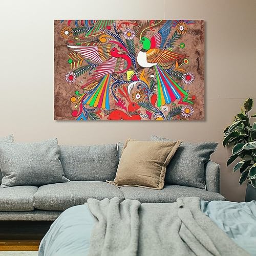 Miniatura 7 de Póster mexicano de arte popular mexicano, impresión sobre lienzo, para sala de estar, oficina, dormitorio, decoración de pared para dormitorio, sala
