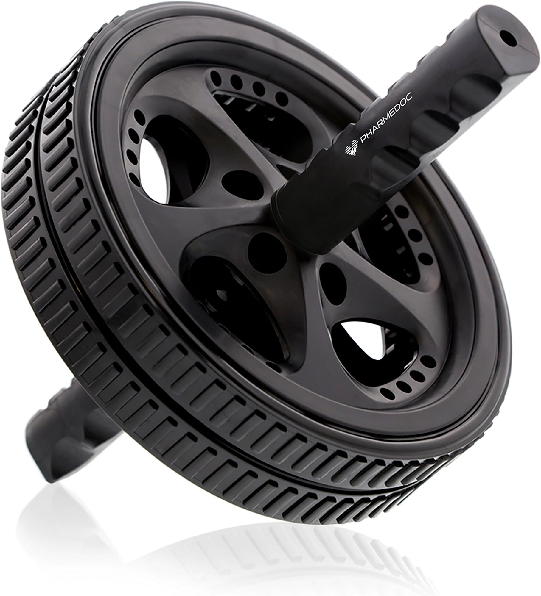 PharMeDoc Ab Roller Wheel - Abdominal Workout Equipment for Core Exercise, Athletes, and Home Gym - Dual Abs Wheel Roller Fitness Equipment