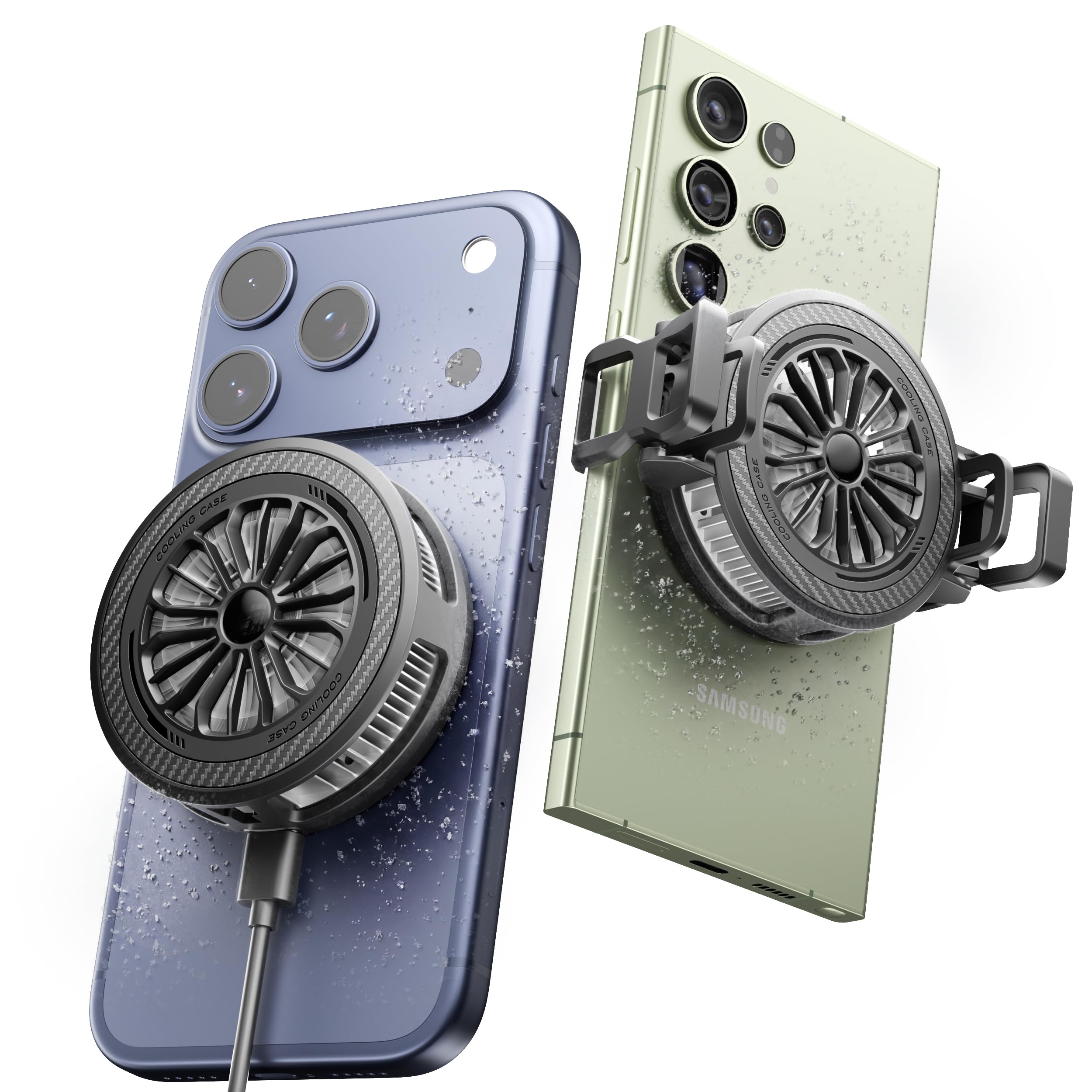 Amazon.co.jp: スマホ 冷却ファン 【‐10℃氷結型】スマホクーラー