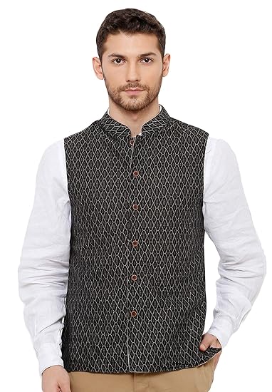 reversible nehru jacket