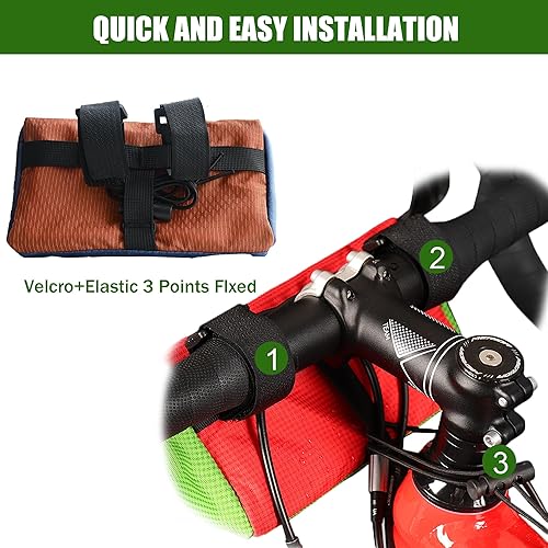 Miniatura 5 de Bolsa para manubrio de bicicleta, cesta delantera de bicicleta para niños, bolsa impermeable para bicicletas, bolsa pequeña para manillar de