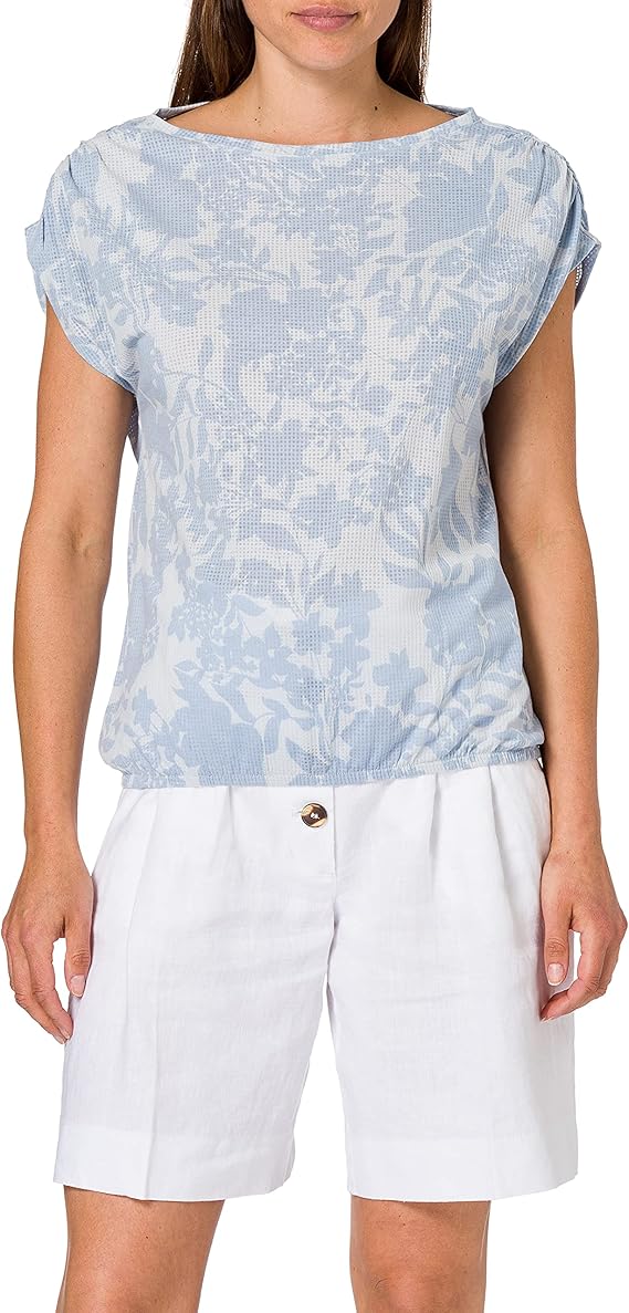 S.Oliver Damen T-Shirt 3/4 Arm - Basic Shirt Für Den Alltag