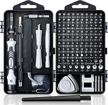 Precision Screwdriver Set Mini Kit Bluvizo 122 in 1 Electronics Multi-Function Repair Tool Kit for PC Computer Laptop Phone Switch Xbox PS5 MacBook iPad with Torx Phillips Star