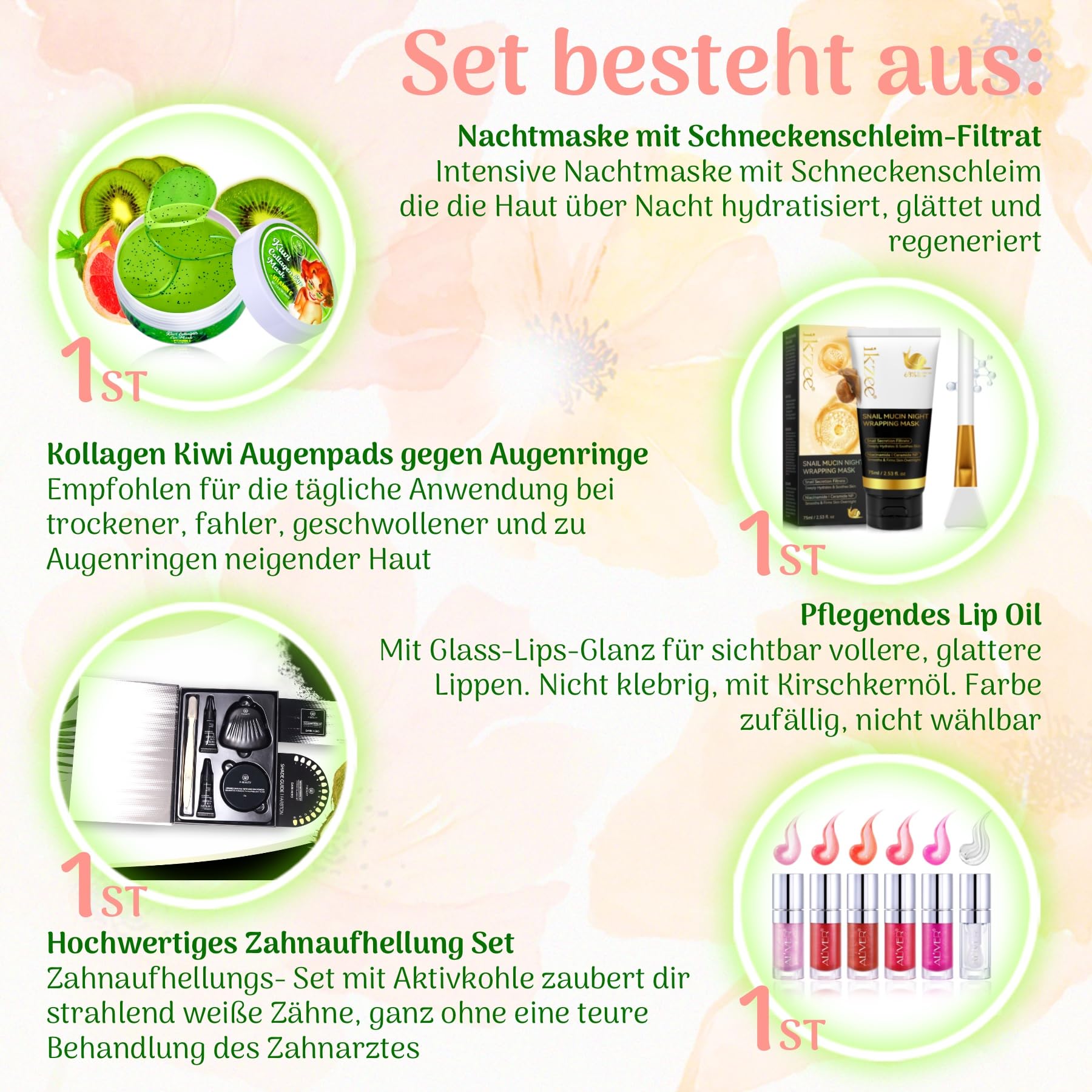 P-Beauty – pielęgnacja twarzy, pielęgnacja ciała i kosmetyki – Beauty Box z 10 luksusowymi produktami do pielęgnacji skóry i włosów – pudełko za 39,99 € zamiast 105 € – wysokiej jakości zestaw