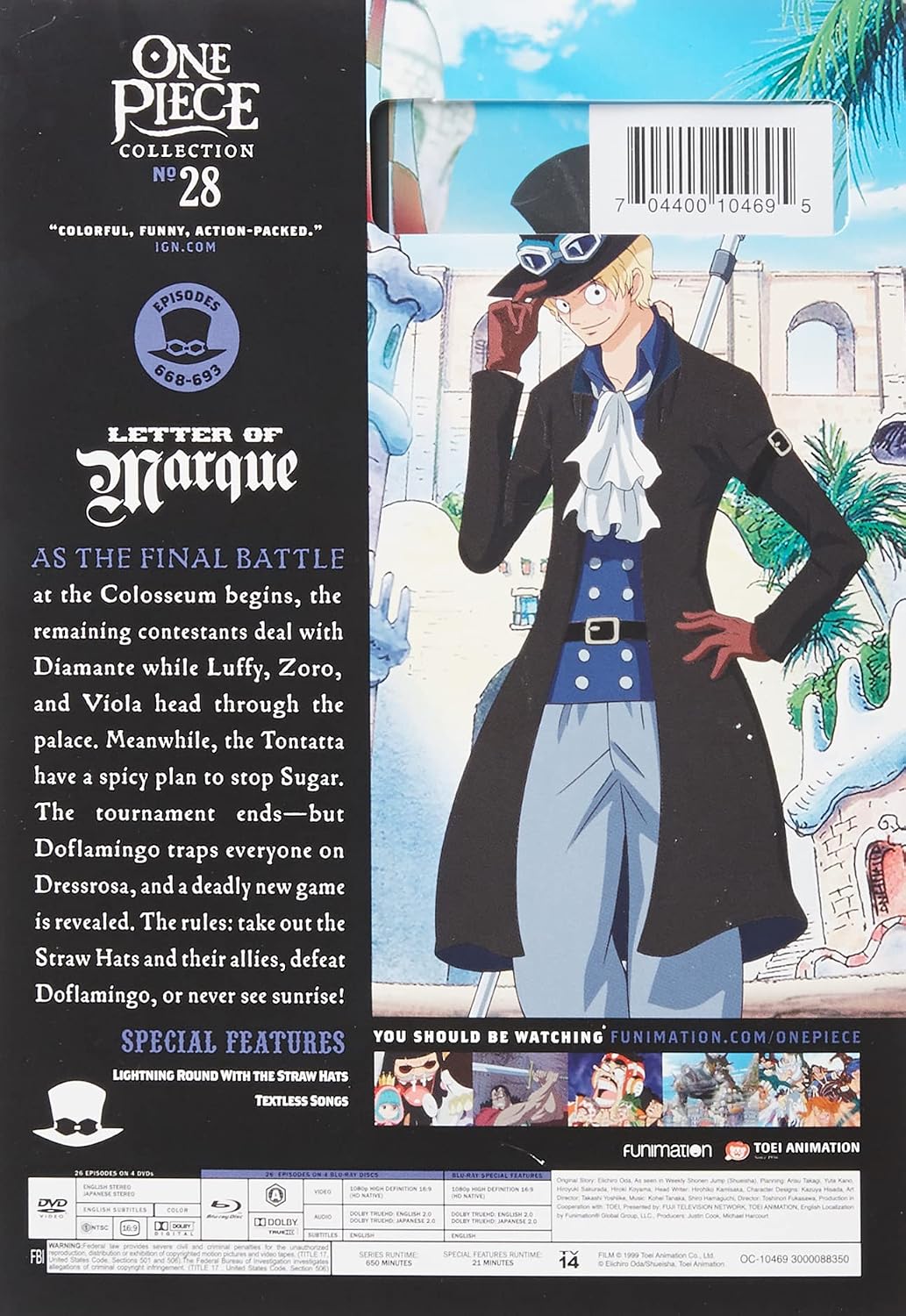 One Piece: Collection 28 - Blu-ray + DVD