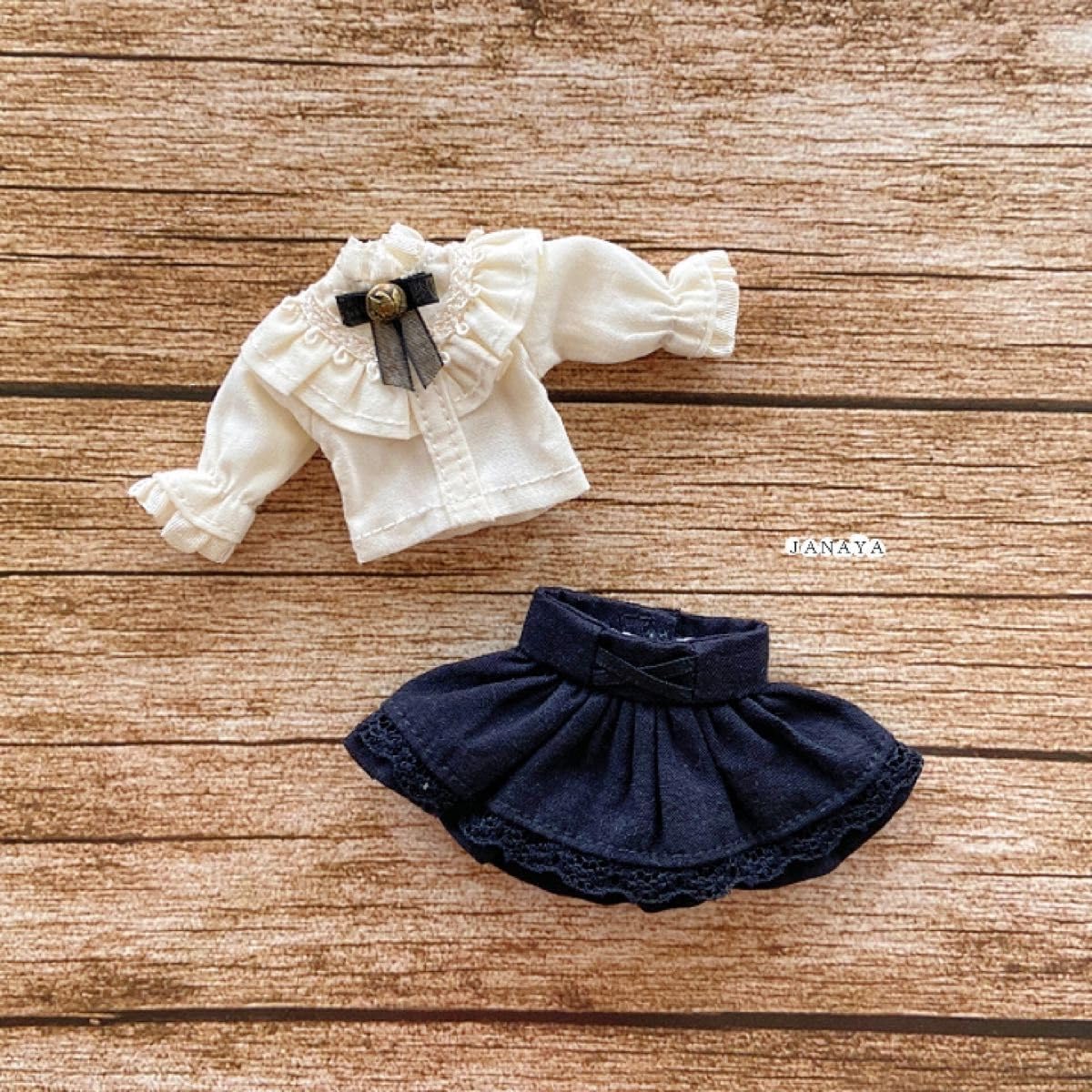 JANAYA ハンドメイド オビツ11服 ボニーバニー服 シャツとワンピース - メルカリ JANAYA ハンド ド オビツ11服 欧風洋服2点セット シャツ スカート