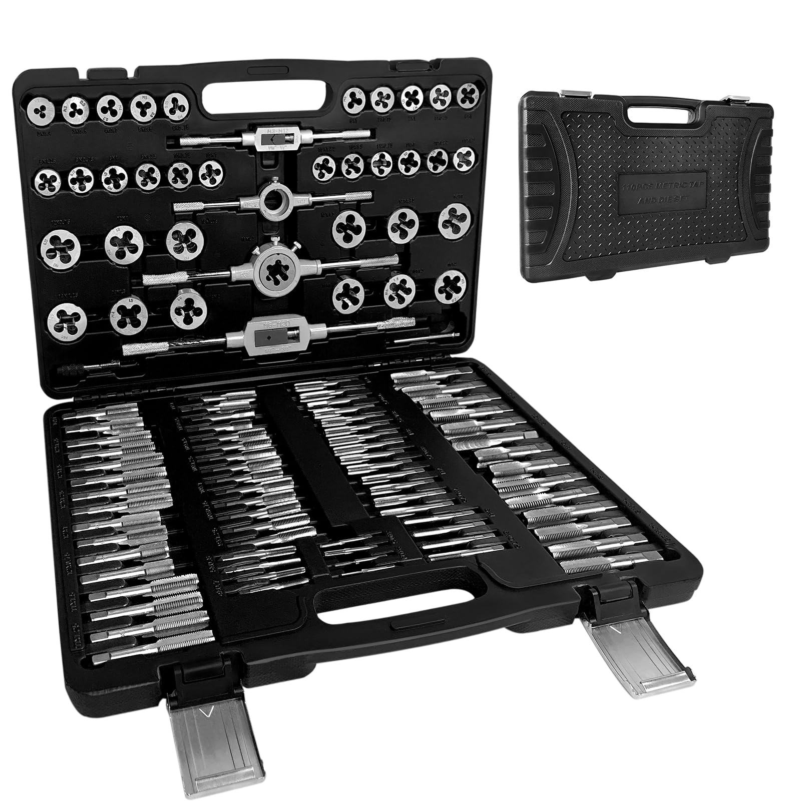 XMTECH Zestaw gwintowników M2-M18 110 sztuk gwintowania