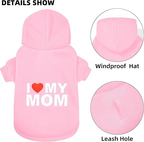 Miniatura 8 de GreenJoy Suéter para perro con capucha para clima frío, sudadera con capucha para cachorros, gatos, perros pequeños, medianos y grandes (M, negro (I